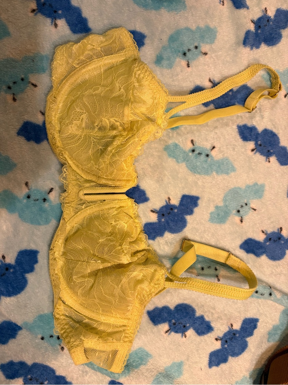 Auden Yellow Lace Underwire Bra